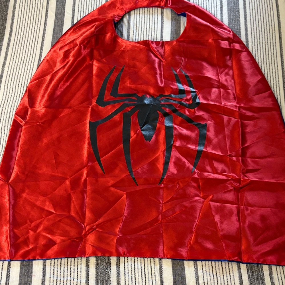 Spiderman Red and Black Kids Cape
